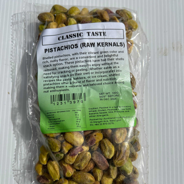 Pistachio Raw Kernels 100g