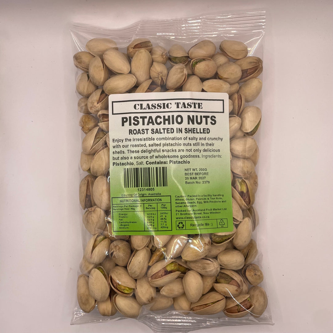 Pistachio Nuts R/salt In Shell Classic Taste 200g