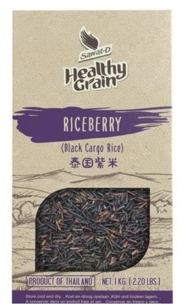 Rice Berry (Black Cargo Rice) Sawat-D 1kg