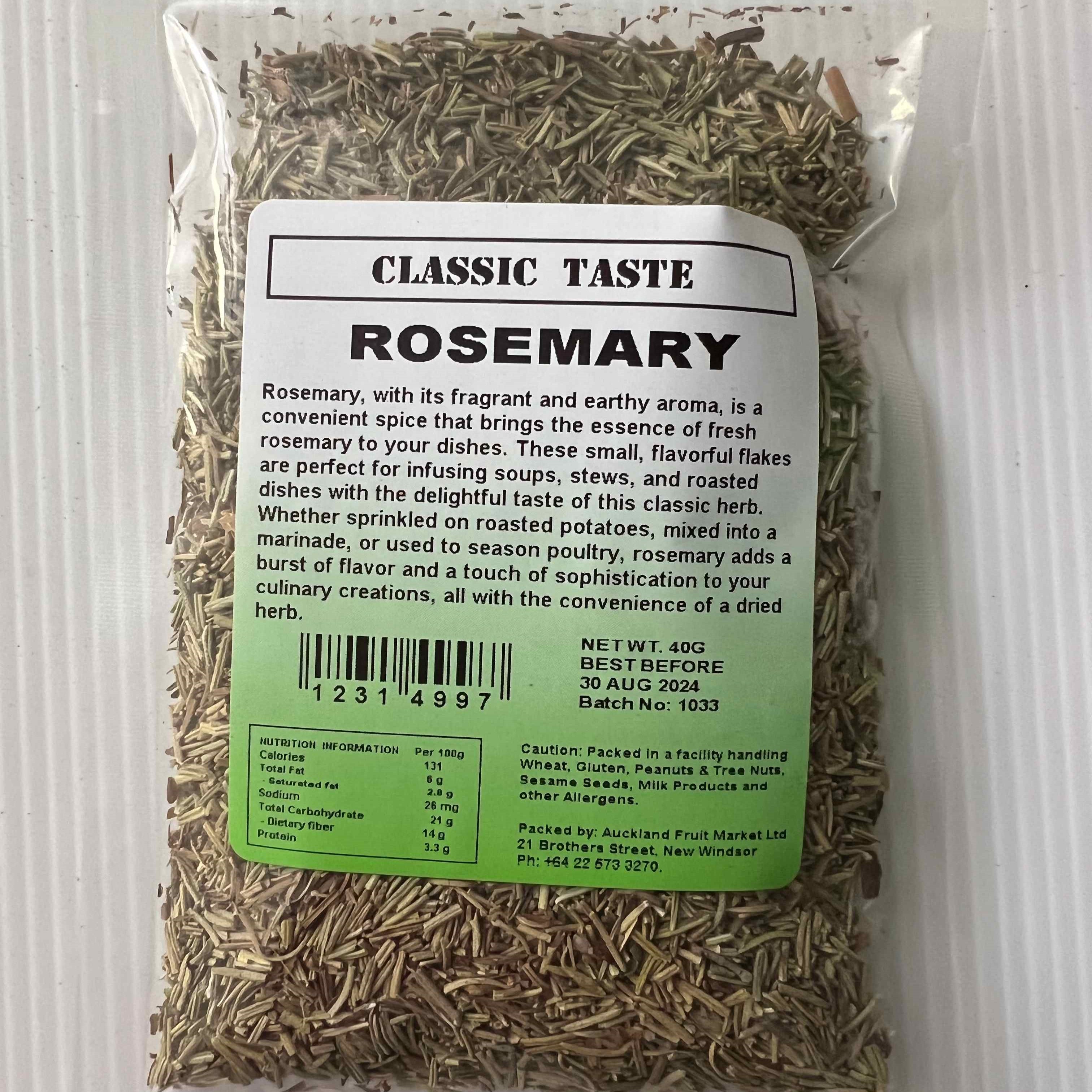Rosemary Classic Taste 20g – Fruit World | Fruit World Royal Oak