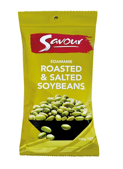 Beans savour edamame roasted & salted soy beans 100g