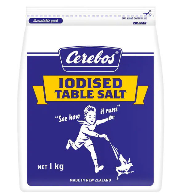 Salt Cerebos Iodised Table 1kg