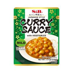 Sauce Curry with Vegetables Mild S&B 210g