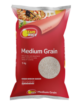 Rice Medium Grain Sunrice 5kg