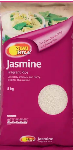 Rice Jasmine Sunrice 5kg