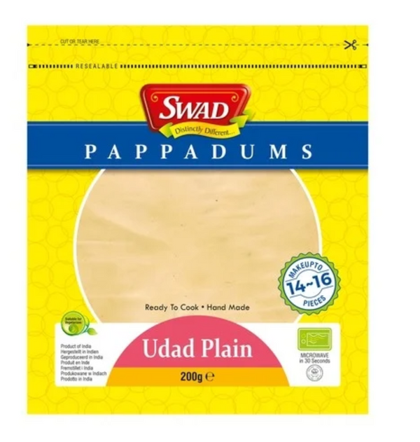 Papad Swad Udad plain 200gm