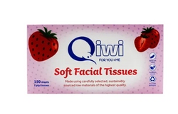 Tissues QIWI Facial 150s Pink