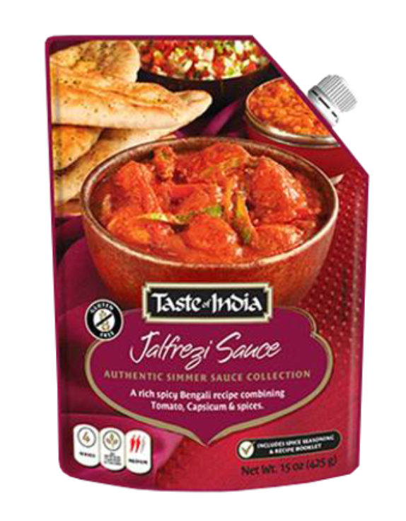 Sauce Indian Jalfrezi Simmer Taste Of India 425g