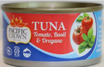 Tuna Pacific Crown Tomato Basil Oregano 95g