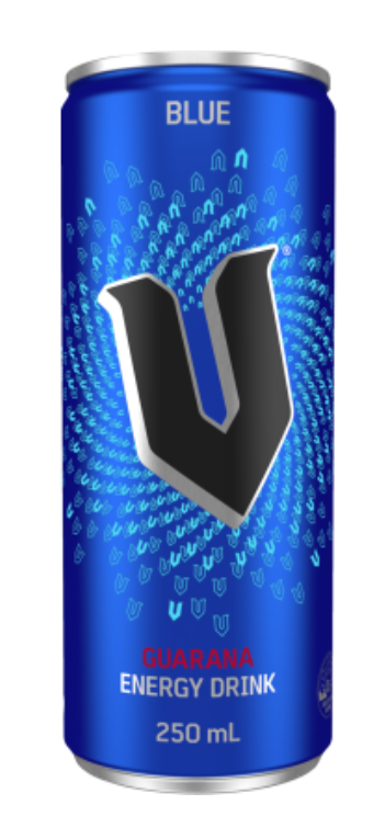 V Blue Guarana Energy Drink 250ml