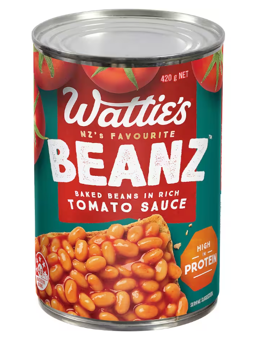 Beans Baked in tomato sauce Watties 420g