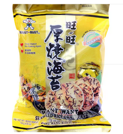 Crackers Seaweed Rice Want Want Asian  136g