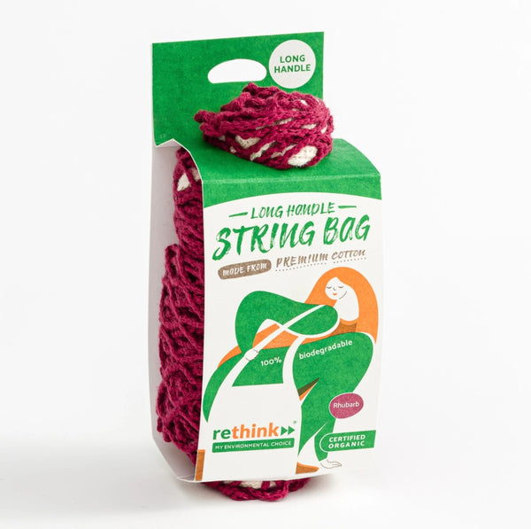 Bag String - Long Handle Rhubarb