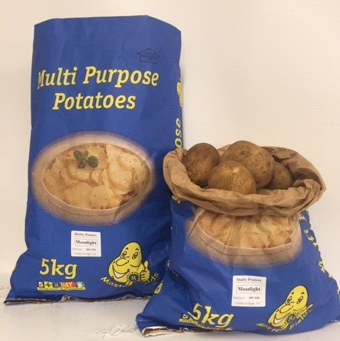 Potatoes Masters 5kg Muitpurpose Blue New Season NZ