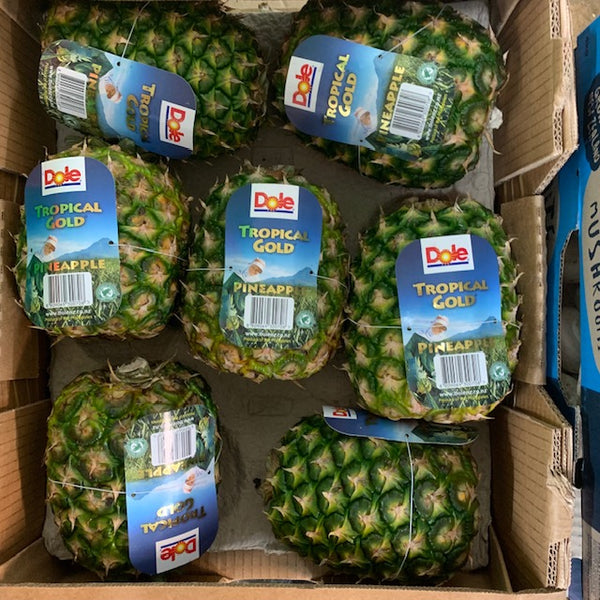 Pineapples Bulk Dole Tropical Gold Large 7ct Box